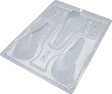 Forma De Chocolate - Forma De Chocolate Especial 3 Partes - Colher Gourmet - BWB9713